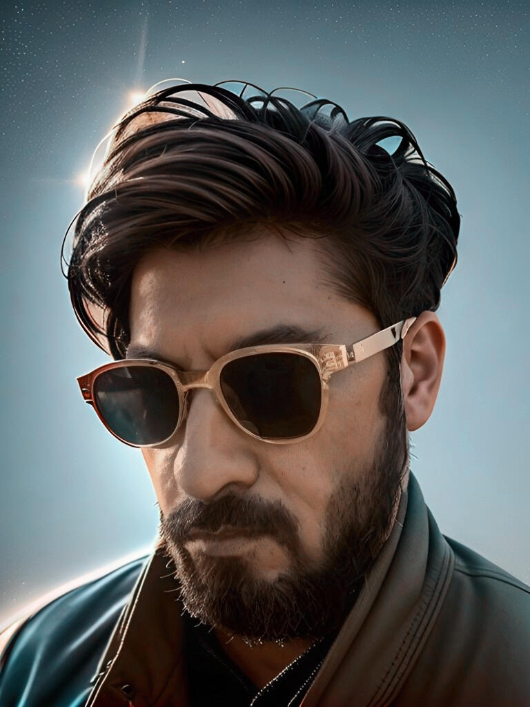 The Electronic Rockstar - Official Portrait (Abby Moonbeam's Signature)